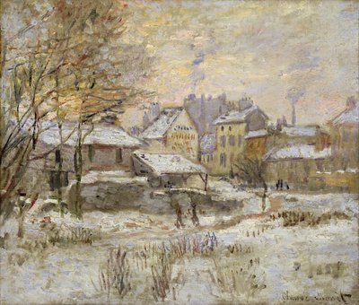 Schneeeffekt mit untergehender Sonne, 1875 von Claude Monet